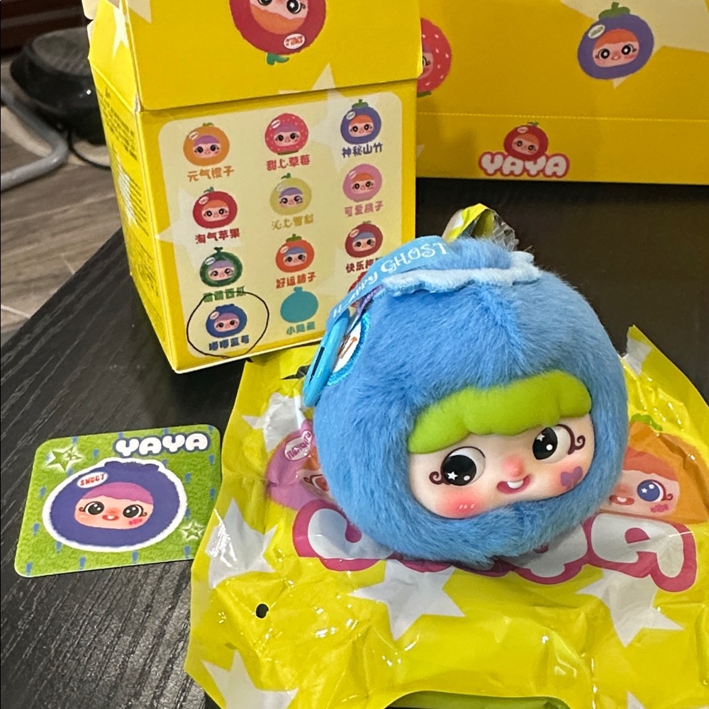 Yaya Fun Fruits Blue/Green Plush Toy NIB